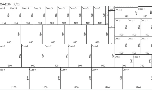 CrystalCAM cutting optimization output - contains the placement of parts on the sheet